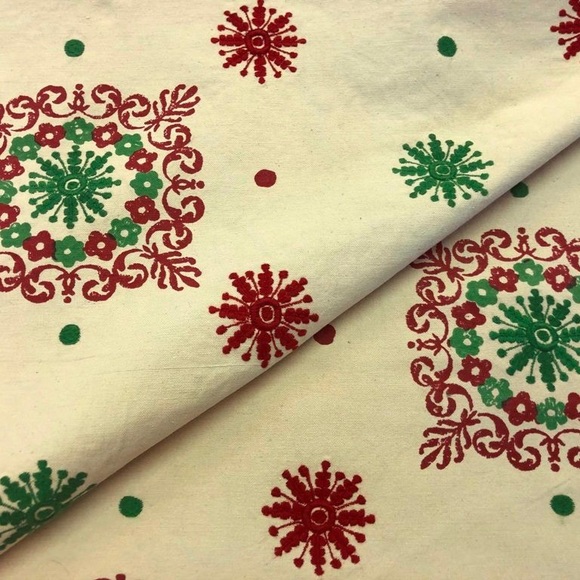 La Maison Pierre Frey Holiday Green & Red Fabric - Picture 4 of 8